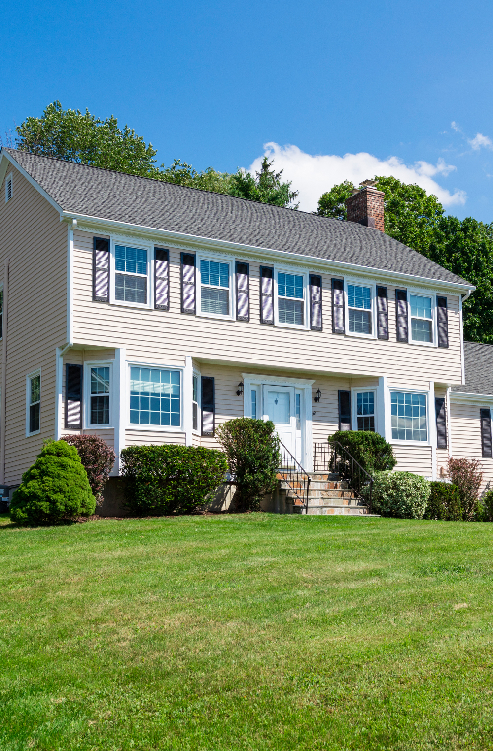 Cherry Hill asphalt roof replacement project on open gabel roof