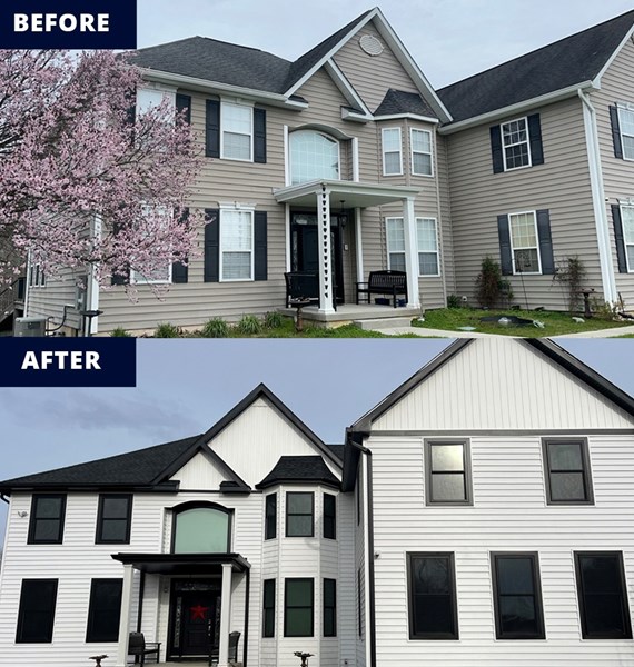 siding replacement project completed in new jersey home