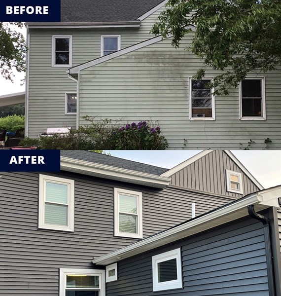 full siding replacement process before and after in new jersey