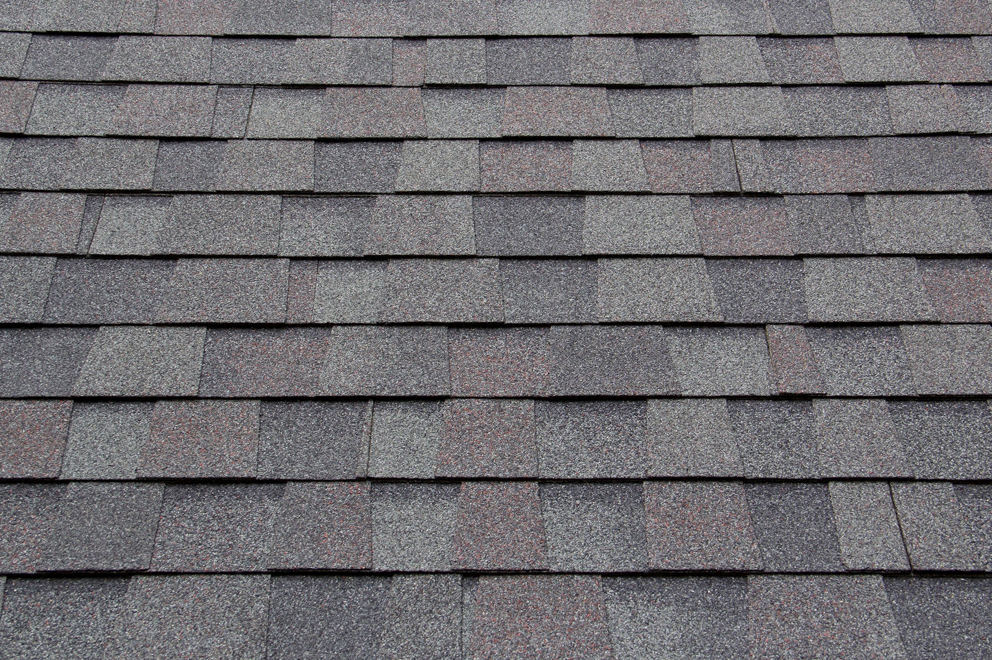 Roofing tile on a newly installed roof
