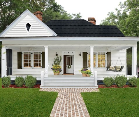 A newly purchased home in NJ with a black roof that was inspected prior to purchase.